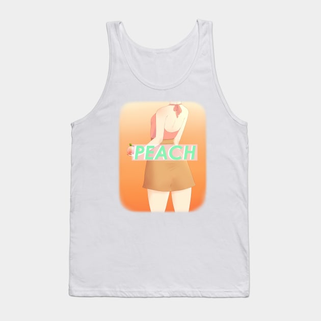 PEACH Tank Top by oipster